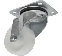 Sealey Swivel Plate Castor White Polyamide 80mm