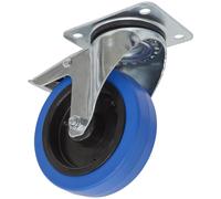Castor Wheel Swivel Plate with Total Lock Ø125mm