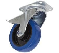 Sealey SCW3160SPL Castor Wheel Swivel Plate With Total Lock Ø160Mm