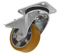 Castor Wheel Swivel Plate with Total Lock Ø125mm