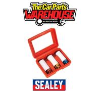 Sealey SX031 17mm 19mm 21mm Alloy Wheel Nut 1/2"Sq Impact Hex Insert Socket Set