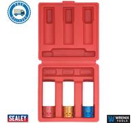 Sealey SX031 Alloy Wheel Impact Socket Set 1/2" Sq Drive 3pc