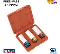 Sealey SX031 Alloy Wheel Impact Socket Set 3pc 1/2"Sq Drive 17, 19, 21mm