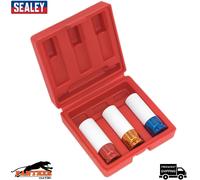 Sealey SX031 Alloy Wheel Impact Socket Set 3pc 1/2inSq Drive