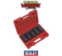 Sealey SX050 Impact Hub Nut Socket Set 1/2"Sq Drive 5pc