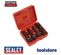 Sealey SX052 6pc 1/2 Sq Drive Impact Spline Socket Bit Set