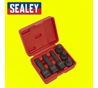 Sealey SX052 Impact Spline Socket Bit Set 1/2"Sq Drive 6pc