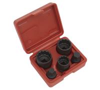 Sealey SX053 Impact Hub Socket & Socket Bit Set 1/2"Sq Drive 12-Point 5pc