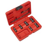 Sealey Sx08 Flip Socket Set 1/4"sq Drive 12-Point 8Pc