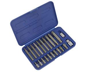 Sealey Sx105 Ribe Bit Set 22Pc 3/8 and 1/2Sq Drive