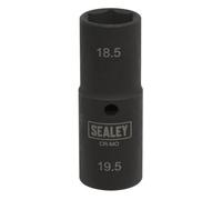 Sealey SX1819 80mm 1/2"Sq Drive 18.5/19.5mm Double Ended Deep Impact Socket