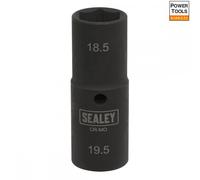 Sealey SX1819 Impact Socket 1/2inSq Drive Double Ended 18.5-19.5Mm