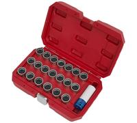 Sealey SX219 20 piece Locking Wheel Nut Key Set 20pc - VAG