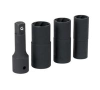 Sealey Impact Wheel Nut/Removal Flip Socket Set 1/2"Sq Drive 6pc