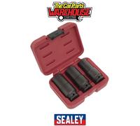 Sealey Impact Socket Set SX319 3pc 1/2" Sq Drive Weighted