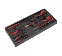 Sealey 15 Piece Test Lead Set in Module Tray