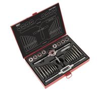 Sealey Tap And Die Set 28 Pieces Split Dies With Machined Lead-Ins Metric Ak3028