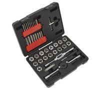 Sealey Tap Hex Die Set With Metric Thread Gauge 39 Pieces Silver Ak3039Hm