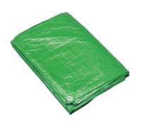 Sealey Tarpaulin 2.44 X 3.05M Tear-Proof Waterproof Uv Filter - Green Tarp810G