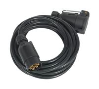 Sealey TB57 6mtr Extension Lead 7-Pin N-Type,Black