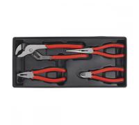 Sealey TBT02 Tool Tray With Pliers Set 4Pc
