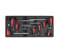 Sealey TBT06 Tool Tray With T-Handle Ball-End Hex Key Set 8Pc