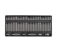 Sealey Tbt11 Tool Tray with Ribe/Spline/Hex/Security TRX-Star Bit Set 60Pc