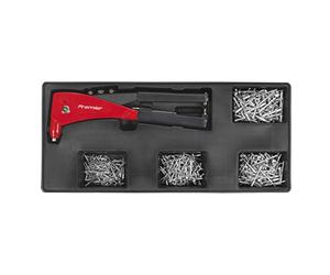 Sealey Tbt15 Tool Tray With Riveter And 400 Assorted Rivet Set