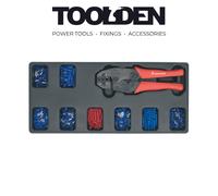 Sealey TBT16 Tool Tray with Ratchet Crimper & 325 Assorted Insulated Terminal Se