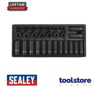 Sealey Tool Tray with Impact Socket Set TBT24 – 28pc 1/2 Sq Drive (Metric)