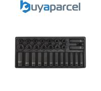 Sealey TBT24 Premier Impact Socket Set with Tool Tray 1/2"Sq Drive 28pc