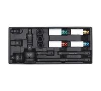 Sealey Tool Tray With Impact Socket & Adaptor Set 15Pc 176.5 X 397 X 55mm Tbt25