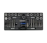 Sealey TBT26 33 piece Metric Tap & Die Set with Tool Tray