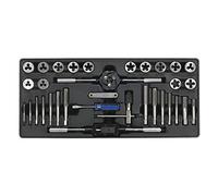 Sealey Tap & Die Set TBT26 – 33pc Metric, UNF & BSP in Tool Tray