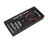 Sealey TBT28 Tool Tray with Oil Filter Wrench/Pliers and Drain Plug Set (21 Pieces)