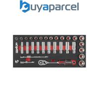 Sealey TBT41 Socket Set with Tool Tray 3/8"Sq Drive 32pc
