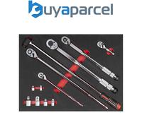 Sealey TBT45 Ratchet, Torque Wrench, Breaker Bar & Socket Adaptor Set with Tool