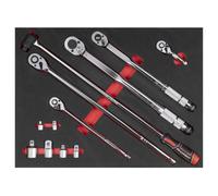 Sealey Premier 12 Piece Ratchet and Torque Wrench Set in Module Tray