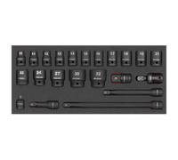 Sealey Tbt46 Impact Socket Set With Tool Tray 1/2"sq Drive 22Pc