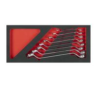 Sealey Tbt51 Deep Offset Spanner Set With Tool Tray 8Pc