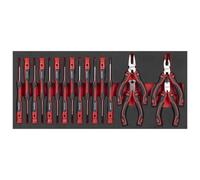 Premier Precision Screwdriver & Mini Pliers Set with Tool Tray 17 Piece