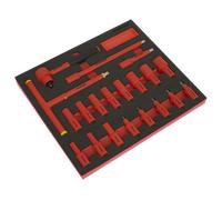 Sealey 20 Piece 3/8" Drive VDE Insulated Socket Set in Module Tray 3/8"