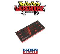 Sealey TBTE04 Insulated VDE Screwdriver Set EVA tray 7pc Electrician Hybrid EV