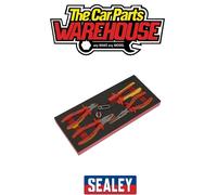 Sealey TBTE07 Insulated Pliers Set 4Pc With Tool Tray - Vde Approved