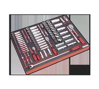 Sealey TBTP02 Tool Tray with Socket Set 91 Piece 1/4", 3/8" & 1/2" Square Drive