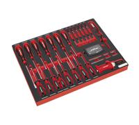 Sealey TBTP04 Premier Platinum Screwdriver Set with Tool Tray 72pc