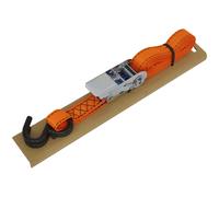 Sealey TD0635S Ratchet Strap 25Mm X 5M Polyester Webbing S-Hook With Corner Protector 600Kg Breaking Strength