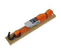 Sealey TD0635S Ratchet Strap Polyester Webbing S-Hook with Corner Protector
