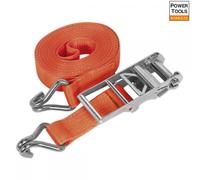 Sealey TD10010J Ratchet Strap 75Mm X 10M Polyester Webbing 10000Kg Breaking S...