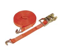 Sealey TD1508J Ratchet Strap Polyester Webbing 25mm x 8m 1500kg Breaking